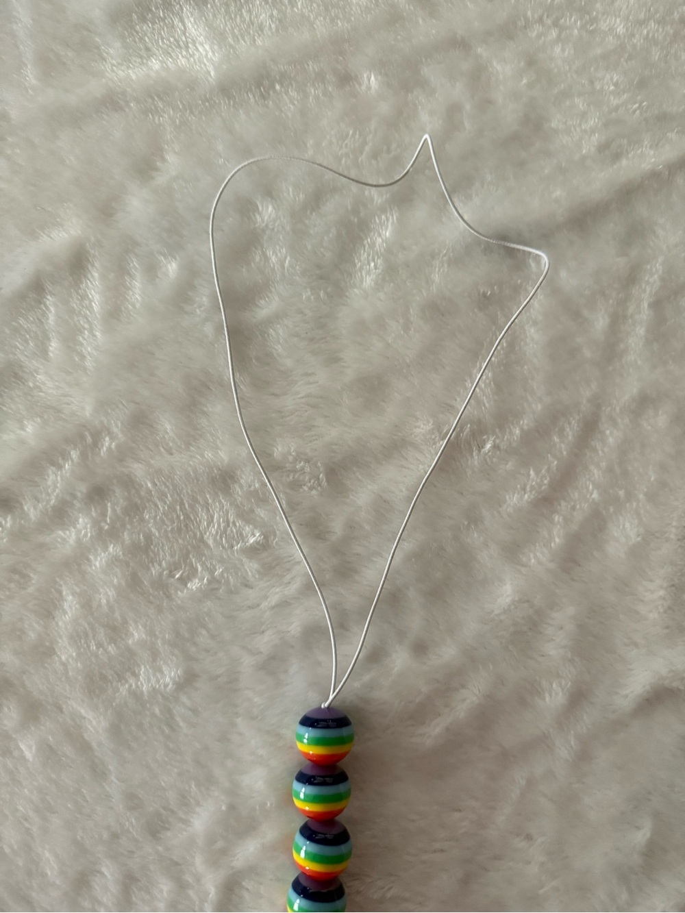 New Handmade Rainbow 🌈 Pride Love Beaded Necklace - Picture 3 of 4